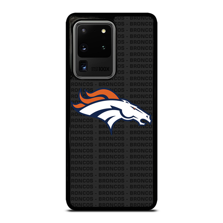 DENVER BRONCOS FOOTBALL TEXT Samsung Galaxy S20 Ultra Case Cover
