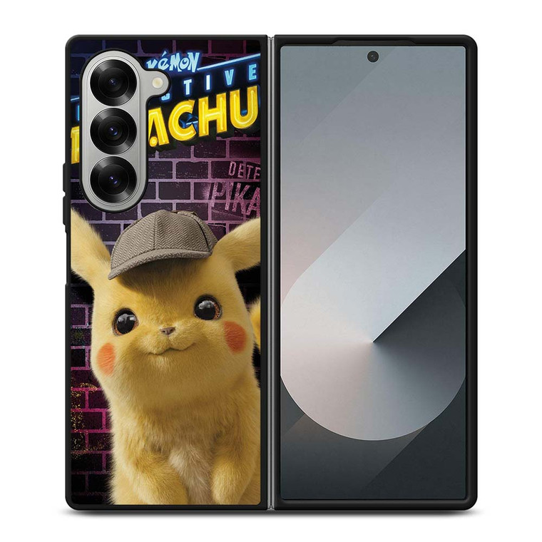 DETECTIVE PIKACHU CUTE POKEMON Samsung Galaxy Z Fold 6 Case Cover