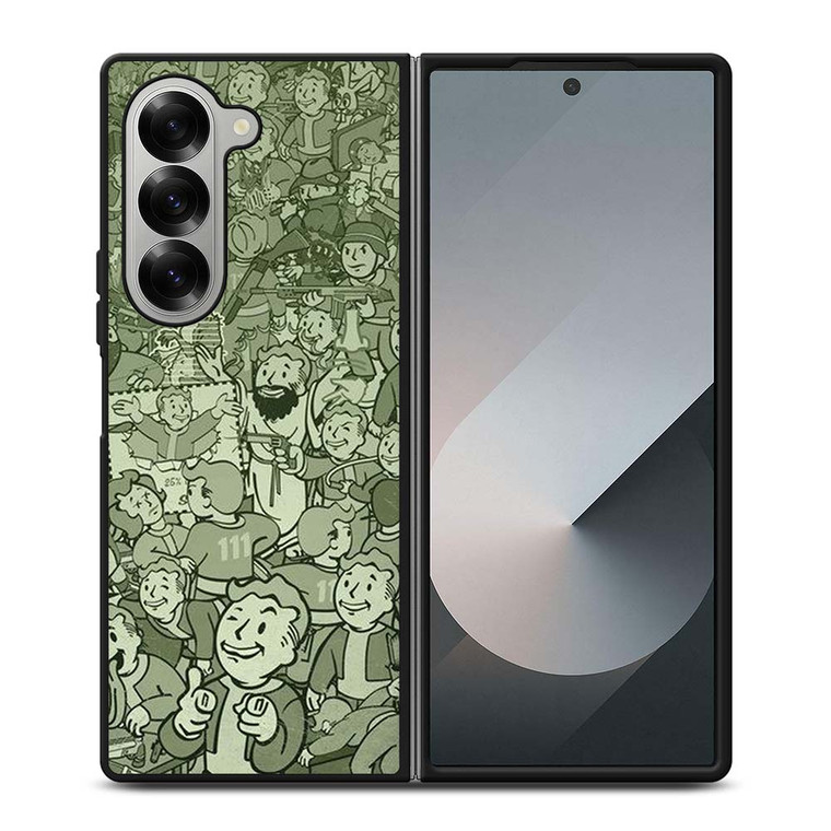 FALLOUT VAULT BOY ALL CHARACTER  Samsung Galaxy Z Fold 6 Case Cover