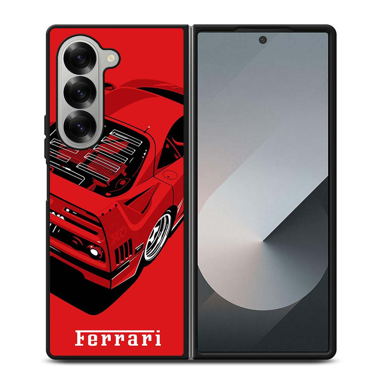 FERRARI F40 ILLUSTRATION Samsung Galaxy Z Fold 6 Case Cover