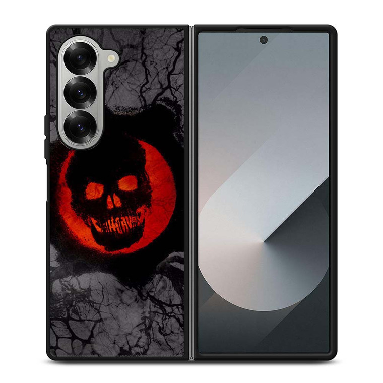 GEARS OF WAR SKULL GLOW Samsung Galaxy Z Fold 6 Case Cover