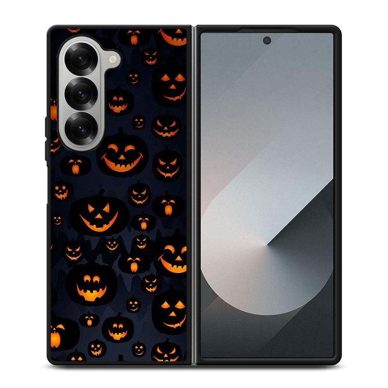 GHOST FACE HALLOWEN PATTERN Samsung Galaxy Z Fold 6 Case Cover