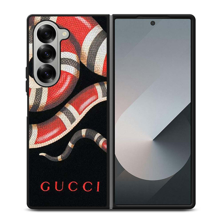 GUCCI SNAKE LEATHER Samsung Galaxy Z Fold 6 Case Cover