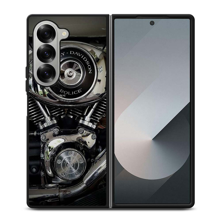 HARLEY DAVIDSON POLICE ENGINE Samsung Galaxy Z Fold 6 Case Cover