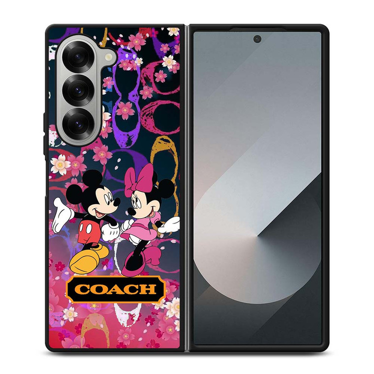 HOT COACH MICKEY COUPLE Samsung Galaxy Z Fold 6 Case Cover