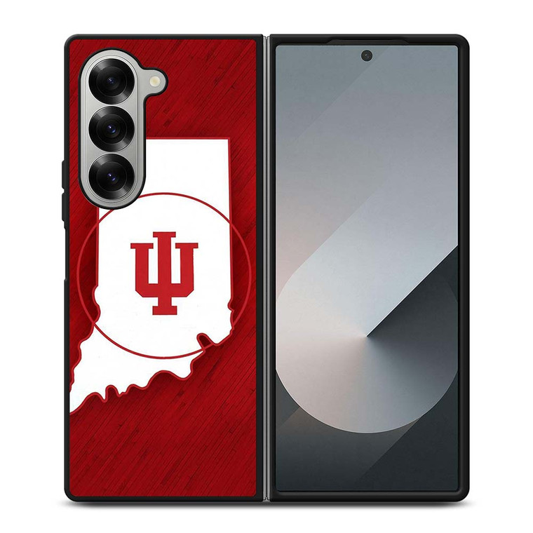 INDIANA HOOSIERS STATE OF MIND SYMBOL Samsung Galaxy Z Fold 6 Case Cover