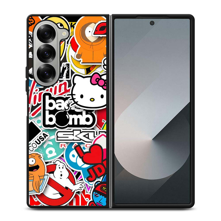 JDM STICKER BOMB  Samsung Galaxy Z Fold 6 Case Cover