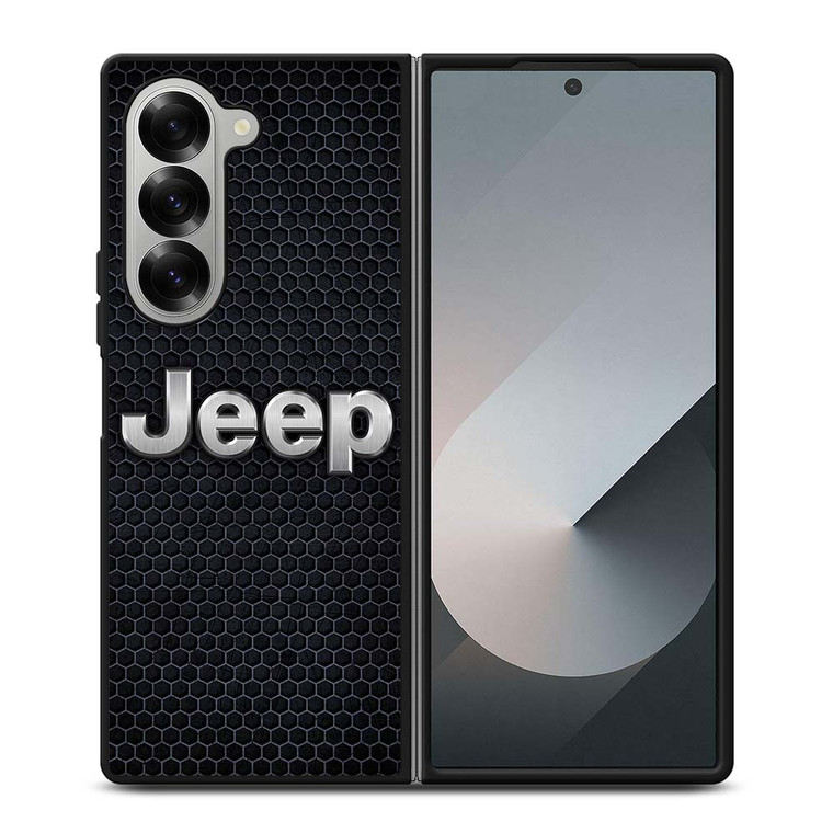 JEEP BLACK METAL LOGO Samsung Galaxy Z Fold 6 Case Cover