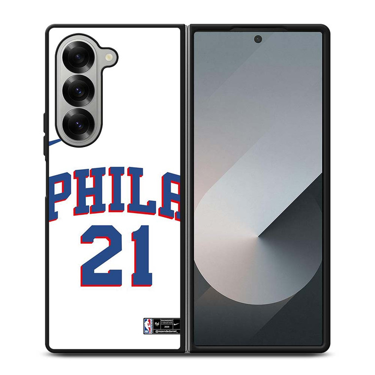 JOEL EMBIID PHILADELPHIA SIXERS KIT Samsung Galaxy Z Fold 6 Case Cover