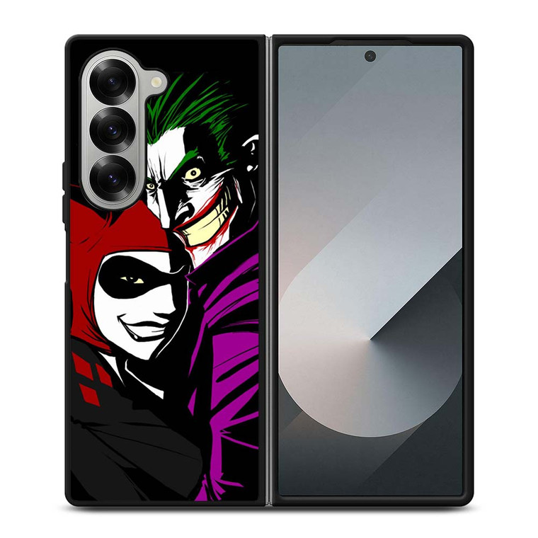 JOKER AND HARLEY QUINN CARTOON Samsung Galaxy Z Fold 6 Case Cover