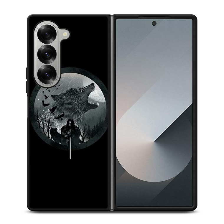 JON SNOW WOLF Samsung Galaxy Z Fold 6 Case Cover