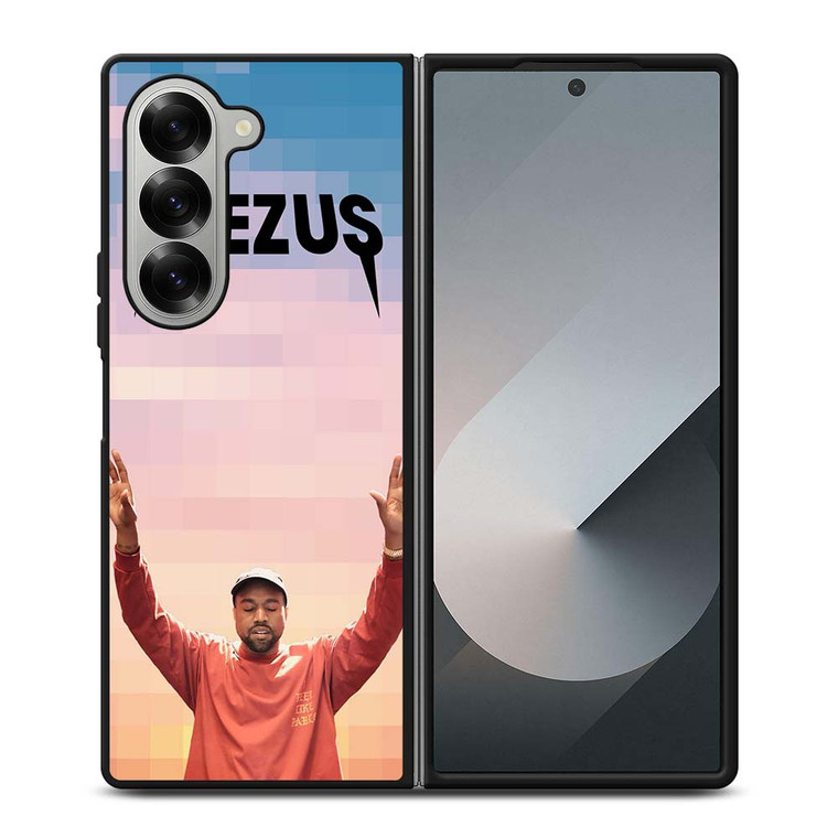 KANYE WEST POSTERIZE YEEZUS LOGO Samsung Galaxy Z Fold 6 Case Cover