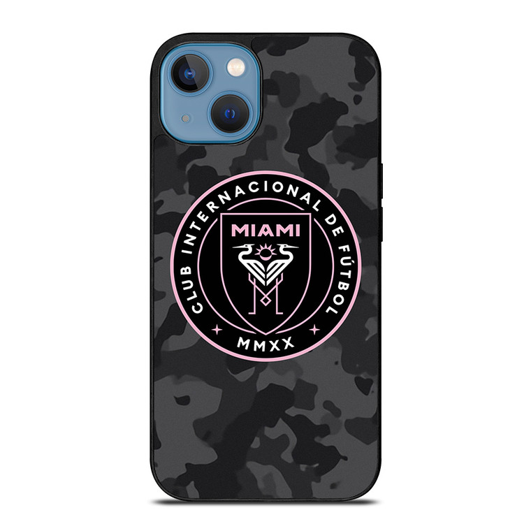 INTER MIAMI CF MLS BLACK CAMO iPhone 13 Case Cover