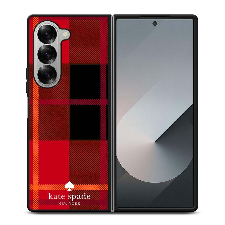 KATE SPADE NEW YORK RED Samsung Galaxy Z Fold 6 Case Cover KATE SPADE NEW YORK RED Samsung Galaxy Z Fold 6 Case Cover