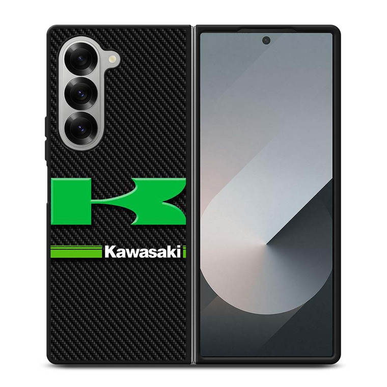 KAWASAKI LOGO CARBOON Samsung Galaxy Z Fold 6 Case Cover KAWASAKI LOGO CARBOON Samsung Galaxy Z Fold 6 Case Cover