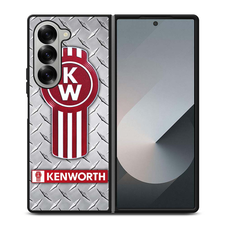 KENWORTH TRUCKS METAL PLATE Samsung Galaxy Z Fold 6 Case Cover KENWORTH TRUCKS METAL PLATE Samsung Galaxy Z Fold 6 Case Cover