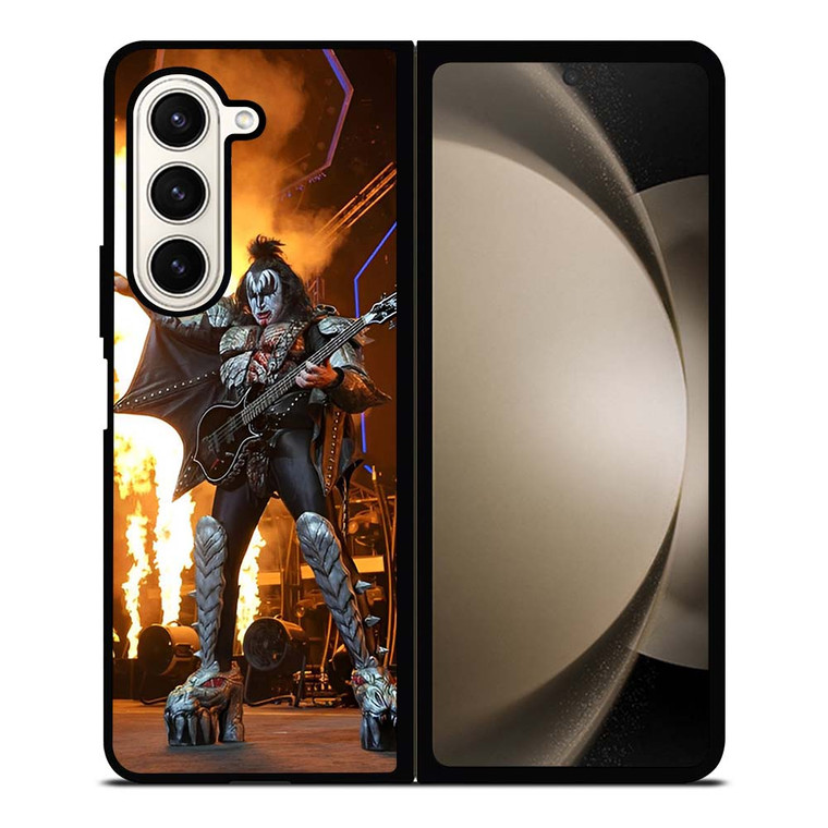 ACE FREHLEY AND GUITAR FIRE KISS Samsung Galaxy Z Fold 5 Case Cover