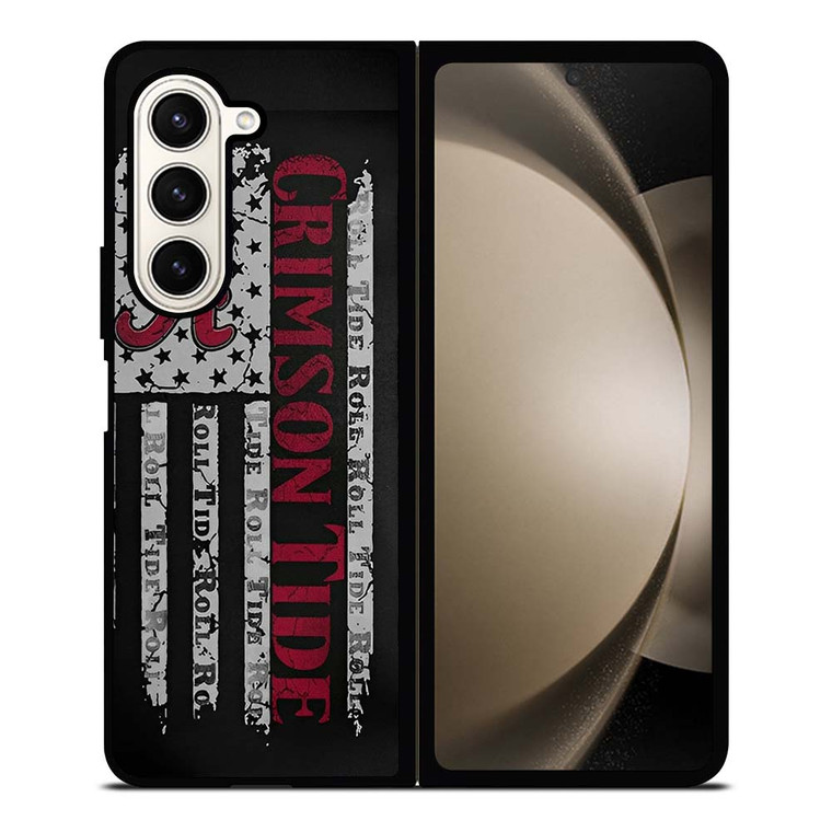 ALABAMA CRIMSON TIDE FLAG MLS Samsung Galaxy Z Fold 5 Case Cover