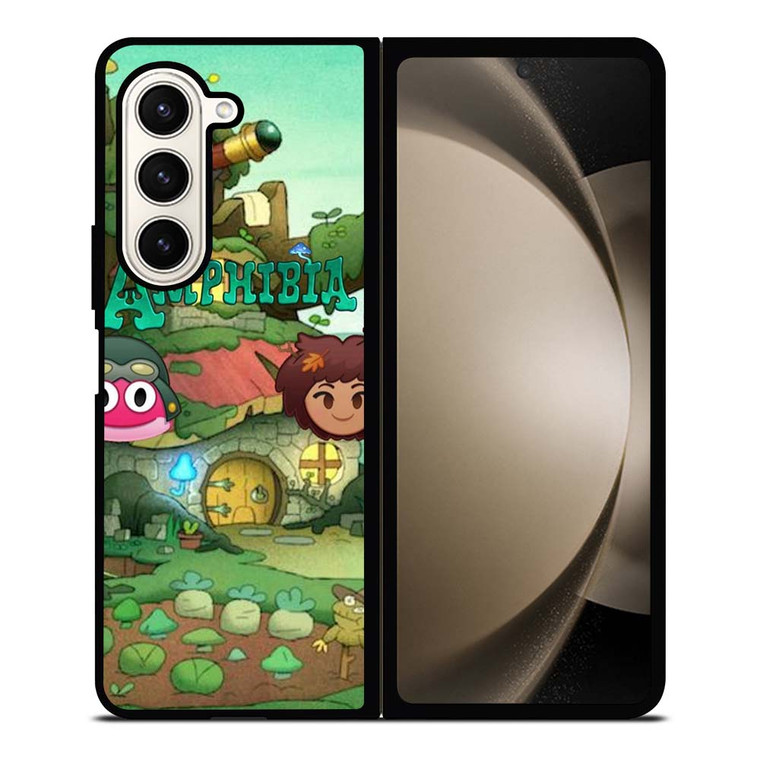 AMPHIBIA CARTOON EMOJI Samsung Galaxy Z Fold 5 Case Cover