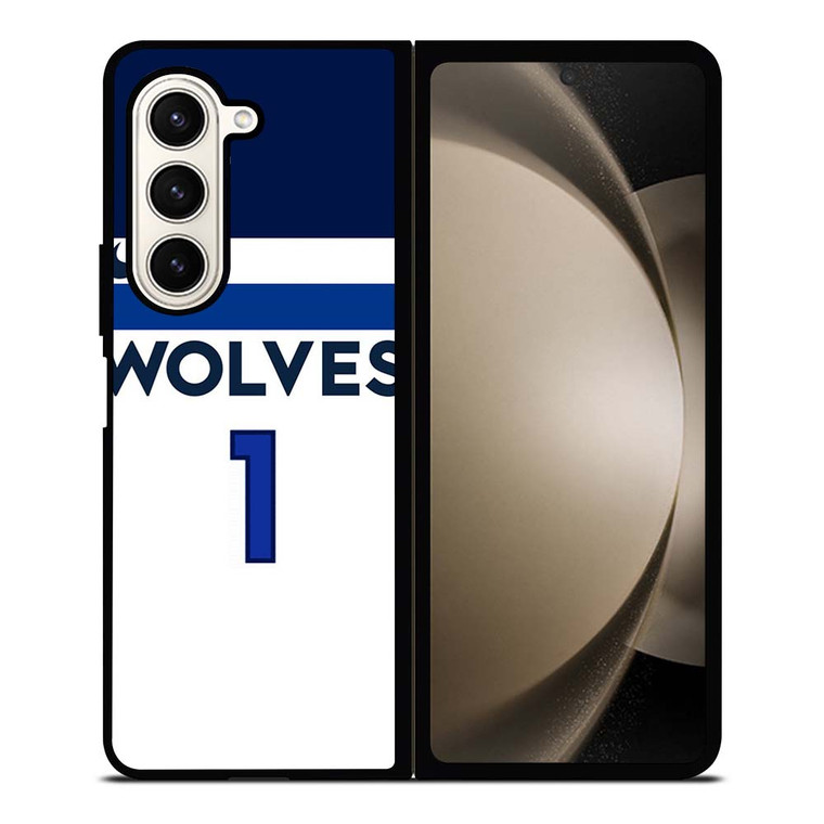 ANTHONY EDWARDS MINNESOTA TIMBERWOLVES NBA Samsung Galaxy Z Fold 5 Case Cover