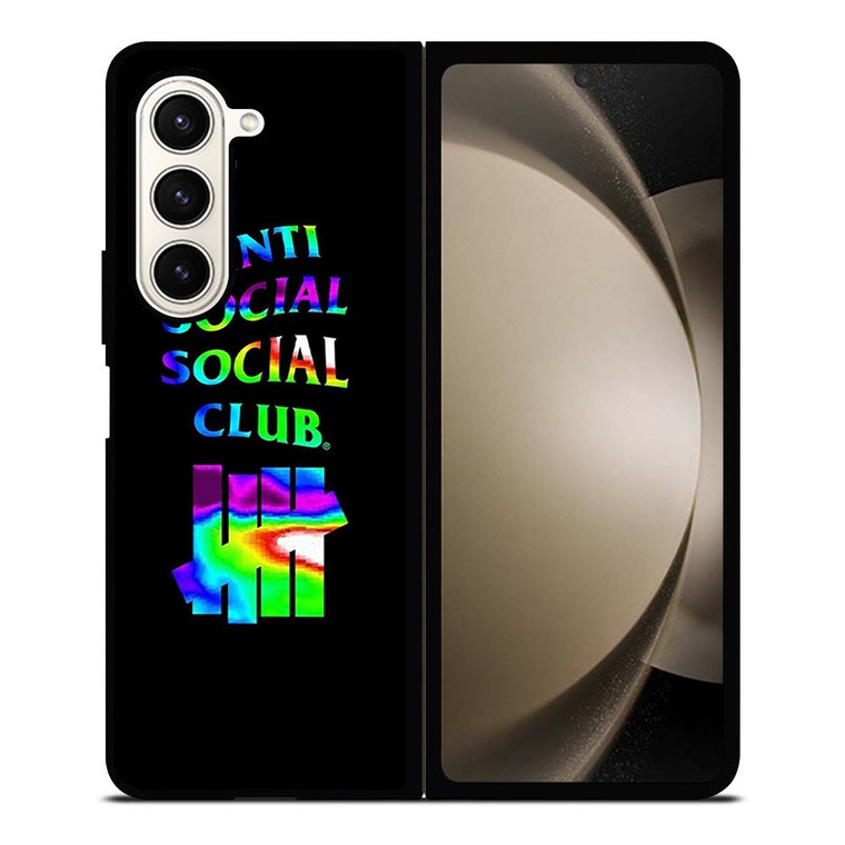 ANTI SOCIAL CLUB UNDEFEATED RAINBOW Samsung Galaxy Z Fold 5 Case Cover
