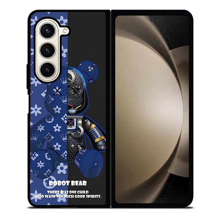 BEAR BRICK KAWS ROBOT BLUE Samsung Galaxy Z Fold 5 Case Cover