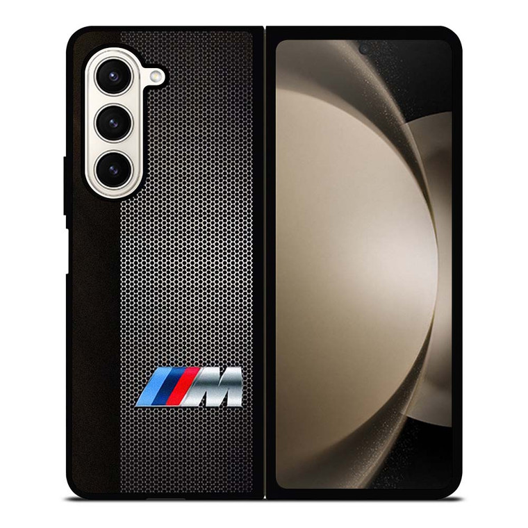 BMW WOODEN METAL LOGO Samsung Galaxy Z Fold 5 Case Cover