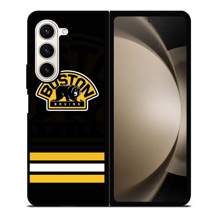 BOSTON BRUINS LOGO STRIPED Samsung Galaxy Z Fold 5 Case Cover
