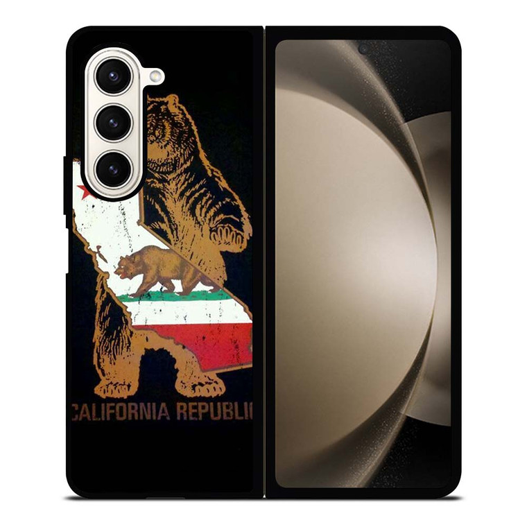 CALIFORNIA REPUBLIC BEAR ICON Samsung Galaxy Z Fold 5 Case Cover