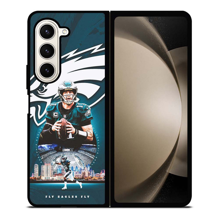 CARSON WENTZ PHILADELPHIA EAGLES NFL Samsung Galaxy Z Fold 5 Case Cover