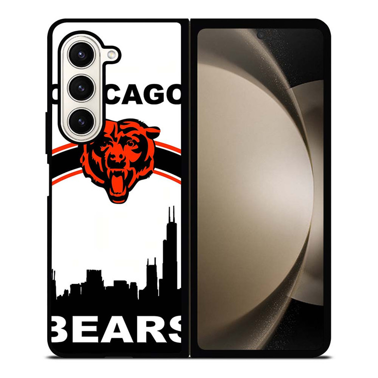 CHICAGO BEARS BAG STRIP Samsung Galaxy Z Fold 5 Case Cover