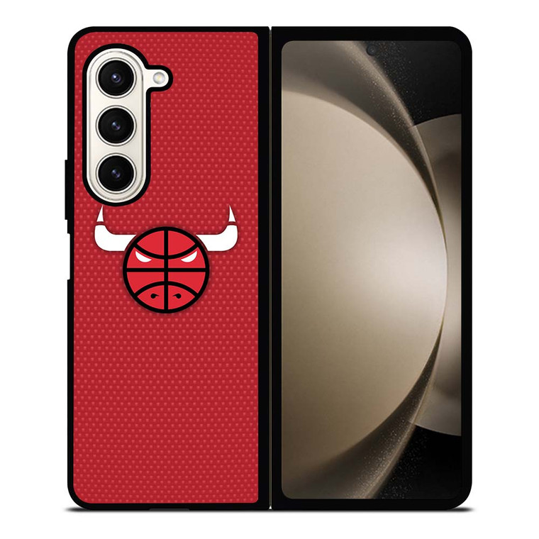 CHICAGO BULLS LOGO FAN ART Samsung Galaxy Z Fold 5 Case Cover