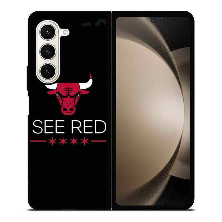 CHICAGO BULLS SYMBOL Samsung Galaxy Z Fold 5 Case Cover