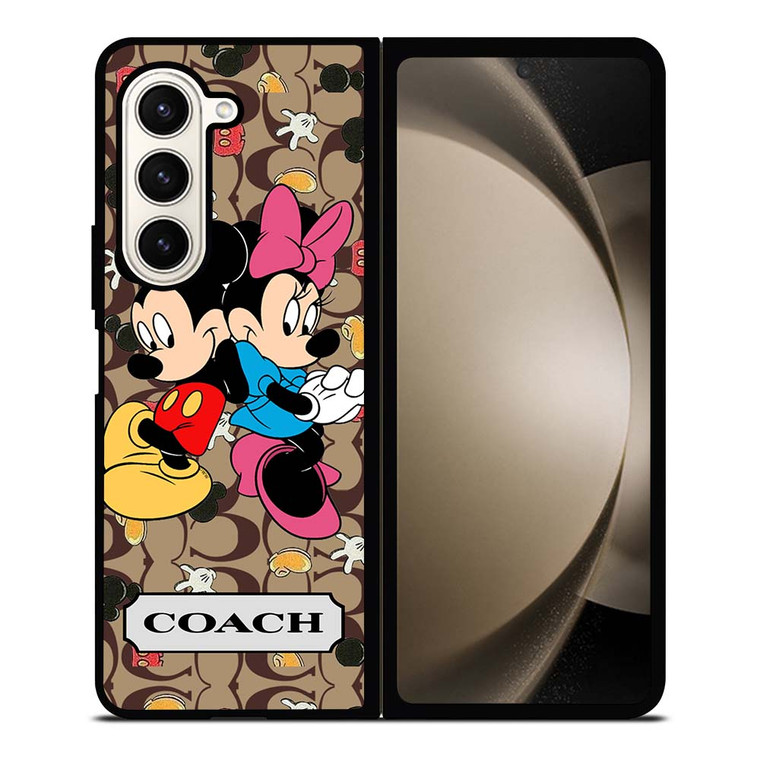 COACH MICKEY MINNIE MOUSE LOVE Samsung Galaxy Z Fold 5 Case Cover