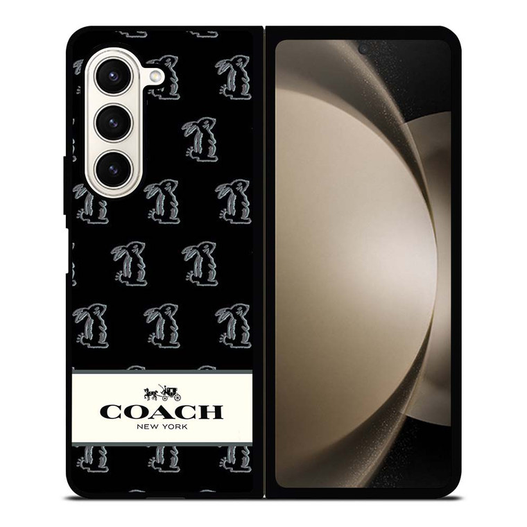 COACH NEW YORK BUNNY Samsung Galaxy Z Fold 5 Case Cover