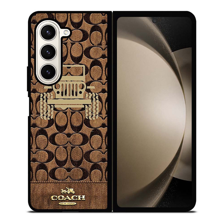 COACH NEW YORK JEEP 2 Samsung Galaxy Z Fold 5 Case Cover
