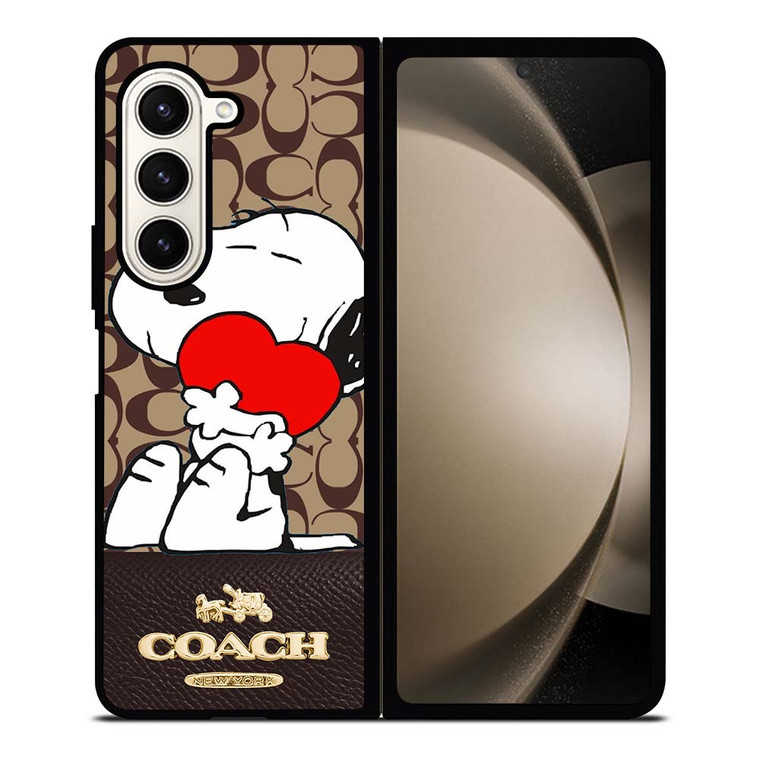COACH NEW YORK SNOOPY Samsung Galaxy Z Fold 5 Case Cover