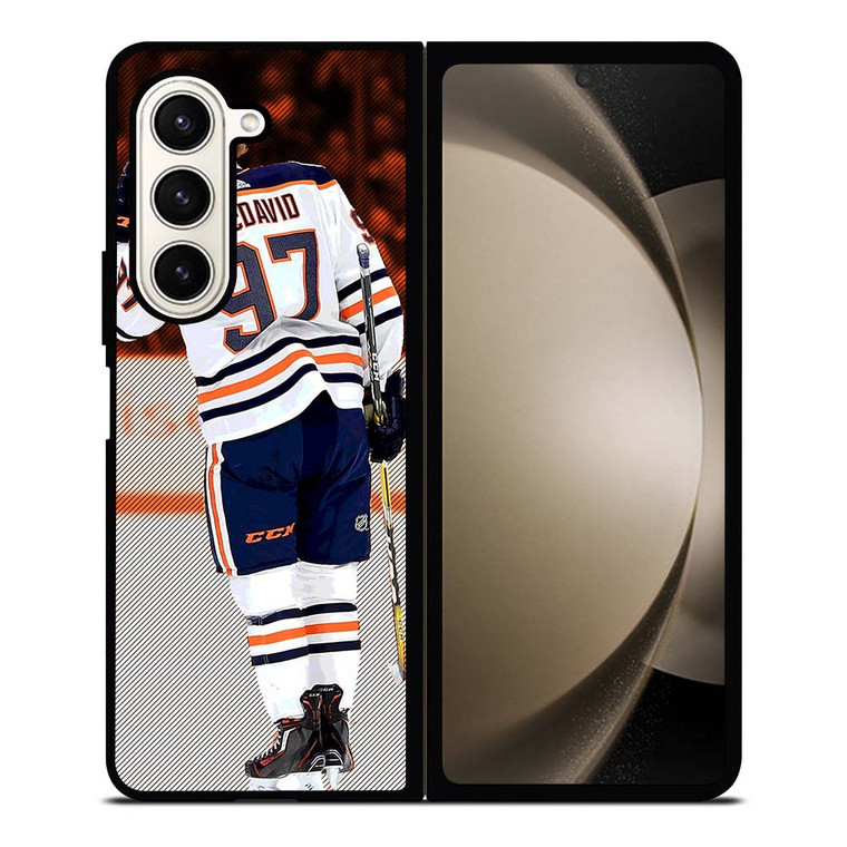CONNOR MCDAVID EDMONTON OILERS NHL Samsung Galaxy Z Fold 5 Case Cover