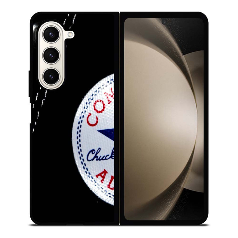 CONVERSE SNEAKERS BLACK Samsung Galaxy Z Fold 5 Case Cover