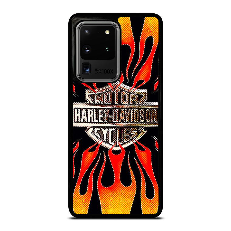 HARLAY DAVIDSON MOTOR FIRE LOGO Samsung Galaxy S20 Ultra Case Cover