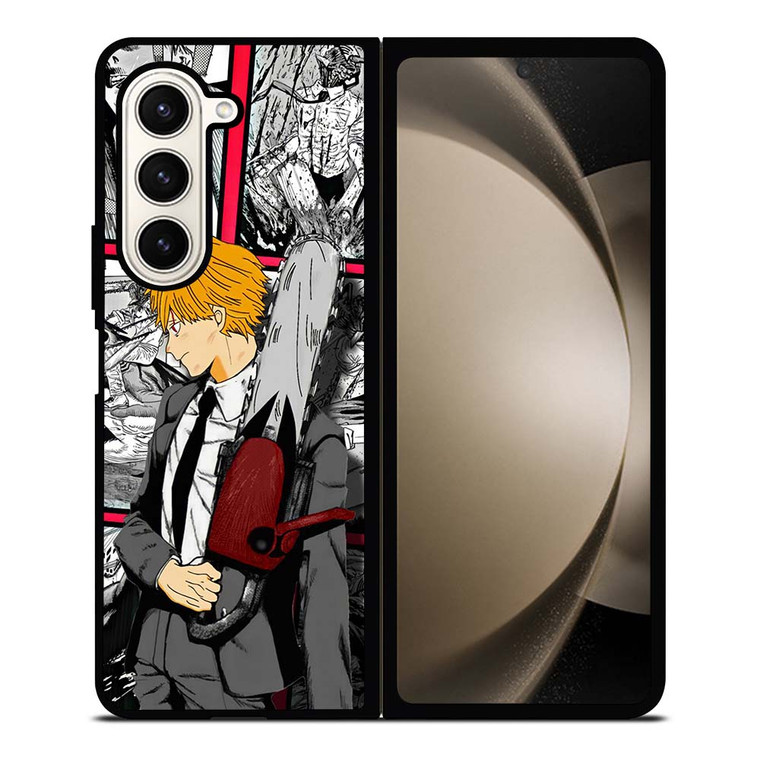 DENJI CHAINSAW MAN ANIME COLLAGE Samsung Galaxy Z Fold 5 Case Cover