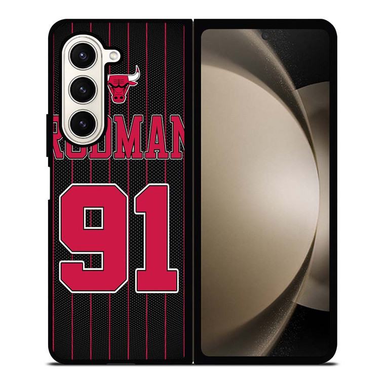 DENNIS RODMAN CHICAGO BULLS 2 Samsung Galaxy Z Fold 5 Case Cover
