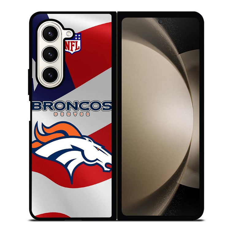 DENVER BRONCOS LOGO FOOTBALL Samsung Galaxy Z Fold 5 Case Cover