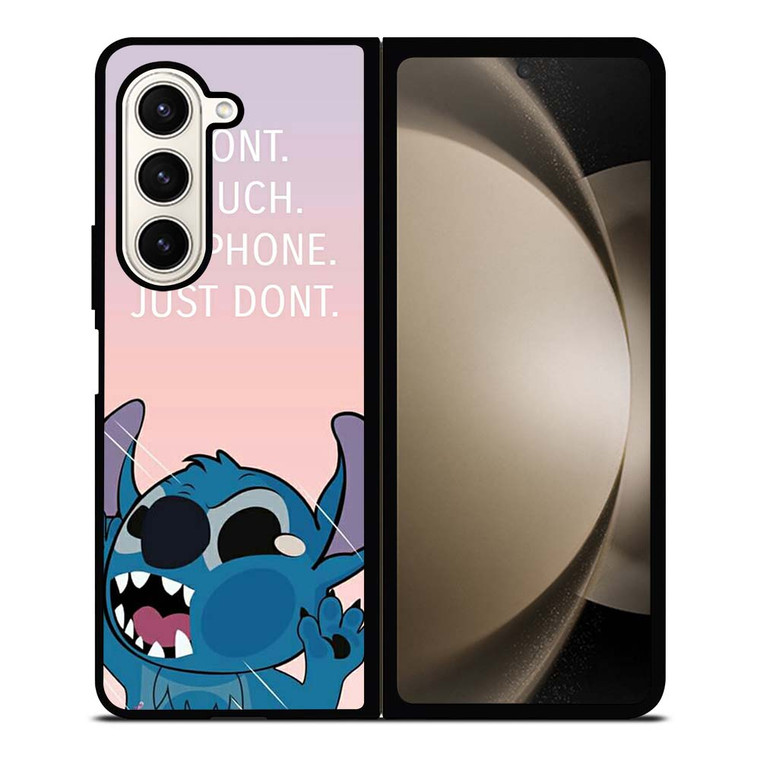 DISNEY STITCH DONT TOUCH MY PHONE  Samsung Galaxy Z Fold 5 Case Cover