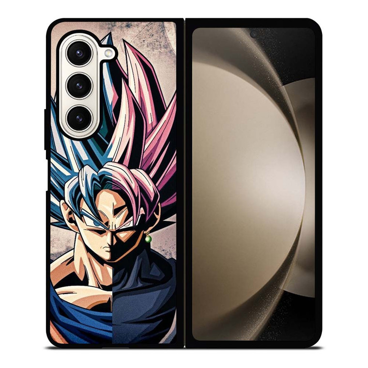 DRAGON BALL GOKU AND BLACK GOKU FACE Samsung Galaxy Z Fold 5 Case Cover