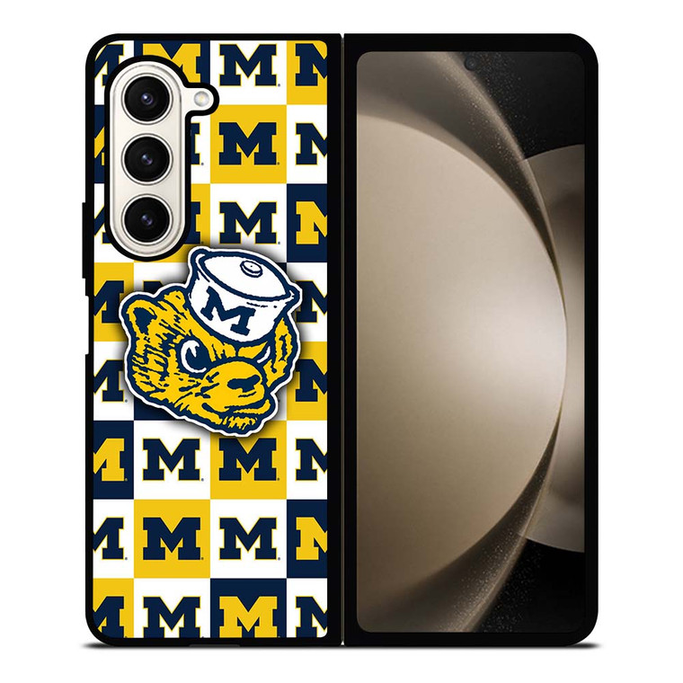 FOOTBALL MASCOT MICHIGAN WOLVERINES Samsung Galaxy Z Fold 5 Case Cover