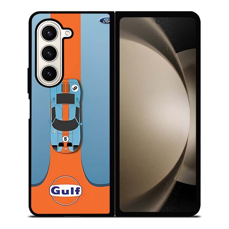 FORD GULF CAR Samsung Galaxy Z Fold 5 Case Cover