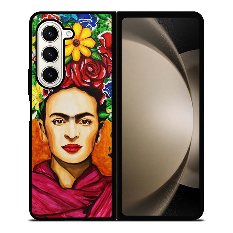 FRIDA KAHLO FLORAL ART Samsung Galaxy Z Fold 5 Case Cover