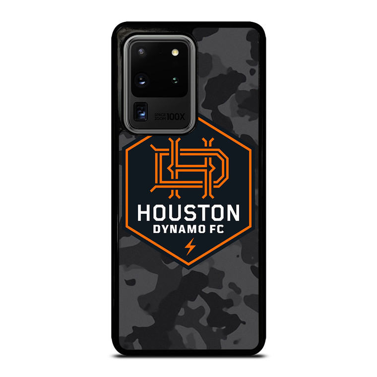 HOUSTON DYNAMO FC MLS BLACK CAMO Samsung Galaxy S20 Ultra Case Cover