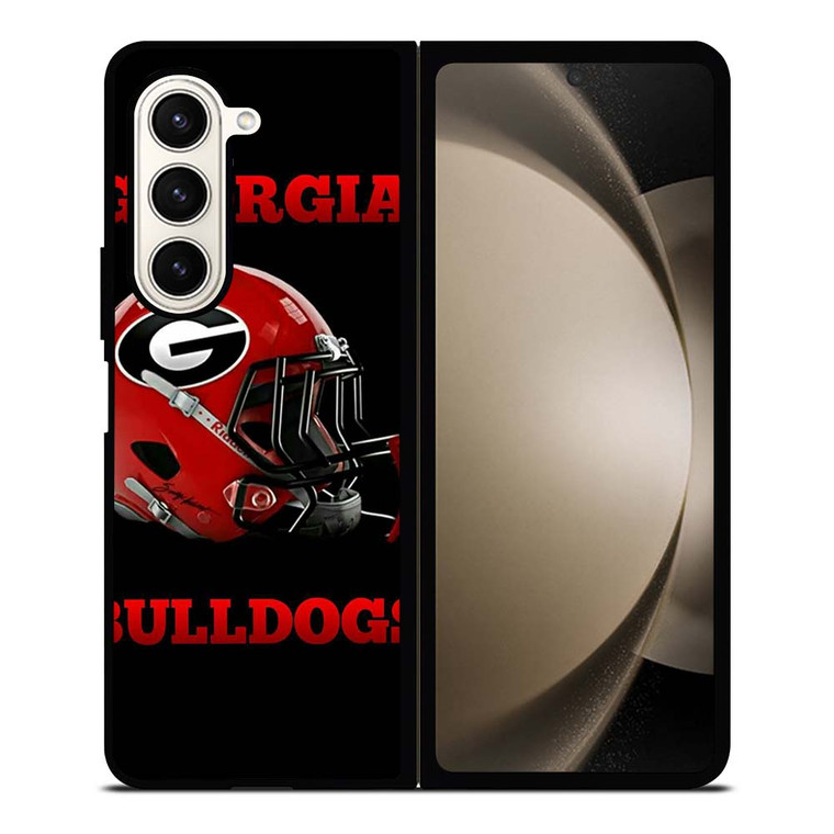 GEORGIA BULLDOGS FOOTBALL HELMET Samsung Galaxy Z Fold 5 Case Cover